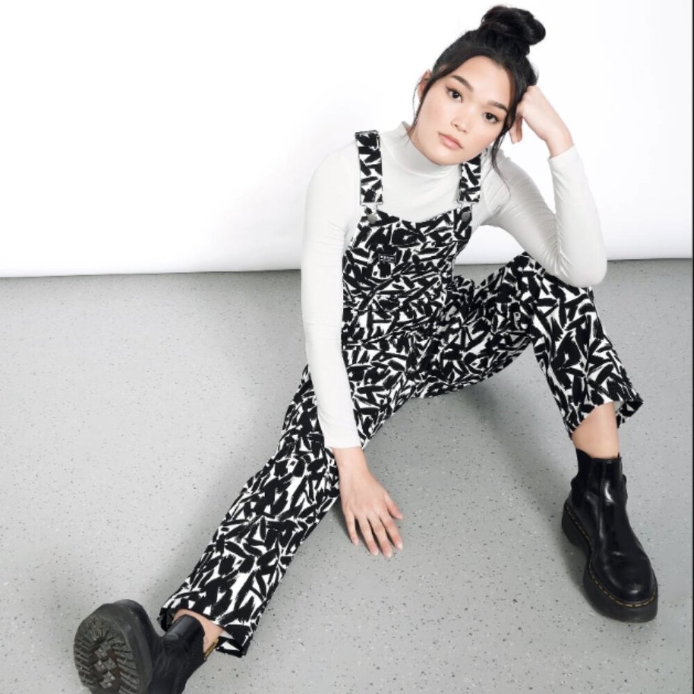 Wildfang Monochrome Patterned Jumpsuit